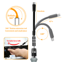 122 1 jeu de tournevis magnétique de précision Kit d'outils de réparation industrielle bricolage professionnel pour ordinateur téléphone tablette-poignée en acier