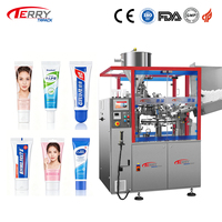 Machine de remplissage et de scellage de tubes entièrement automatique et de haute précision, personnalisable en usine, avec PLC et engrenages, pour crème pour les mains, gel et pommade