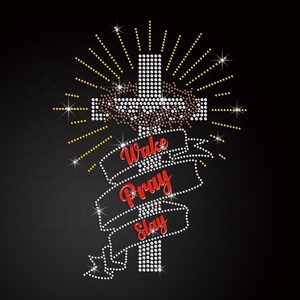 Giao Hàng Nhanh T-Shirt In Ấn Truyền Nhiệt Tùy Chỉnh Rhinestone Truyền Nhiệt Sẵn Sàng Để Báo Chí Sắt Trên - Product Image 6