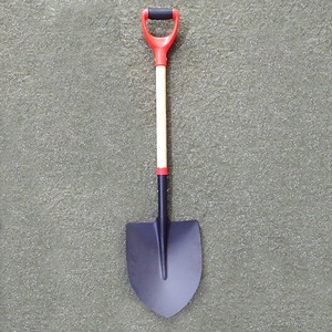 Pala de acampada de alta calidad, mango de pala larga de madera negra, pala de acero multifuncional S503 - Product Image 1