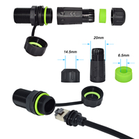 Conector adaptador Ethernet Starlink V3 al por mayor IP68 resistente al agua CAT6A RJ45 alimentación para instalación de antena parabólica