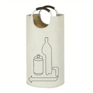 Cesto de Ropa Plegable de Tela Oxford con Asa de Aluminio, 79cm x 38cm, Organizador de Almacenamiento para Baño - Product Image 4