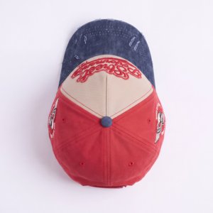 Wholesale Custom Logo Denim 5 Panel Cap 3D Puff Embroidery <b>Flat</b> <b>Hat</b> Adjustable Unisex Premium Fashion OEM ODM Supplier - Product Image 5
