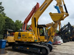 Low Working Hour Used Komatsu PC160 Crawler Excavator, Durable Digger for Dam and Water <b>Conservancy</b> Works - Product Image 2