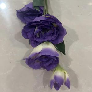 Vraies fleurs de roses artificielles rose fuchsia pour la décoration de la maison et de mariage, décoration de haute qualité - Product Image 6