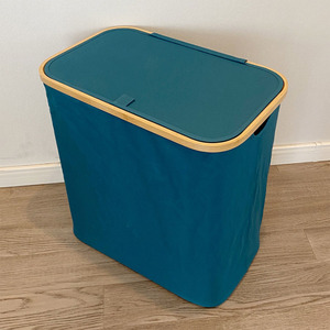 Tùy Chỉnh Logo Chất Lượng Cao Oxford Folding <span class=keywords><strong>Hamper</strong></span> Linh Hoạt Chia Có Thể Gập Lại Giỏ Giặt Với Bìa - Product Image 6