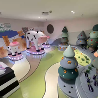 Ensemble de terrain de jeu intérieur pour enfants Simulateur de traite de vache amusant avec équipement de jeu sonore pleurant