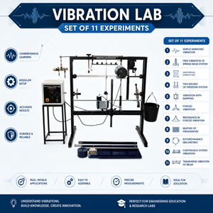 Conjunto de 11 Experimentos de Laboratorio de Vibraciones |   Equipo de Laboratorio de Dinámica para Entrenamiento en Análisis de Ingeniería Mecánica - Product Image 5