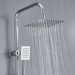 Elevating Showerhead Set Stainless Steel Pressurized square Top Spray Handheld Showerhead Bathroom <strong>Shower</strong> <strong>Simple</strong> Showerhead Set - Product Image 3