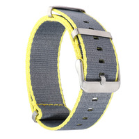 Bracelet de montre en nylon coloré de haute qualité, tissu respirant tissé, bracelet de sport avec boucle en acier inoxydable pour hommes et femmes