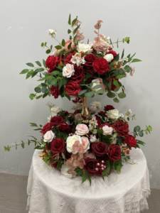 Ghirlanda di Fiori di Seta Personalizzata di Alta Qualità, Centrotavola per Matrimoni, Eventi e Feste in Stile <span class=keywords><strong>Giardino</strong></span> - Product Image 2