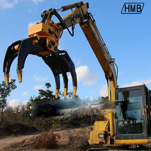 Zware Graafmachine Log Grijpmotor 360 Roterend Zwenklager Ontwerp Voor Houtbehandeling Sloop Voor 3-5 Ton Graafmachines - Product Image 3