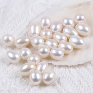 ลูกปัดมุกน้ำจืดสีขาวธรรมชาติ ขนาด 9.5-10 มม. สำหรับงาน DIY เครื่องประดับทำมือ มีตัวเลือกสีชมพู - Product Image 3