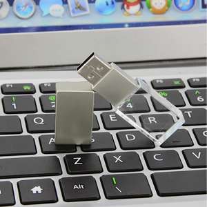 USB 2.0 Flash Drive <strong>Crystal</strong> Transparent Glass Pen Drive Cute Mini <strong>Memory</strong> <strong>Stick</strong> Thumb Drives Pendrive Gift - Product Image 3