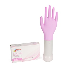 Gants industriels jetables souples en nitrile noir imperméable de qualité alimentaire Medico plus sûr fabriqué en Chine - Product Image 1