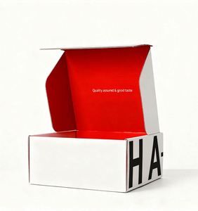 Custom Printed Logo Corrugated Cardboard Paper Packaging Tear Strip Self Seal Mailer Shipping <b>Gift</b> <b>Box</b> With Zipper - Product Image 1