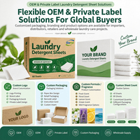 Bandes de lessive super concentrées à dissolution rapide, jetables, 80 feuilles, pré-dosées, parfum frais, faible mousse, puissantes
