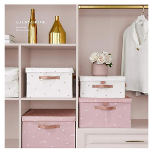 Organisateur de vêtements, rangement pour produits pour bébés, organisateur pliable pour bébés, rangement pour chambre d'enfant, rose, mignon, rangement pour couture, boîte de rangement pour bébés - Product Image 5