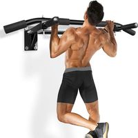 Barra de dominadas de acero para montaje en pared, equipo de gimnasio para entrenamiento de fuerza y ejercicios de dominadas, para uso doméstico