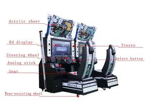 Máquina de Juego Arcade con 1 Año de Garantía, Simulador Arcade al por Mayor, Máquina de Juego de Conducción Comercial, Máquina de Juego de Carreras para Parques de Diversiones - Product Image 2