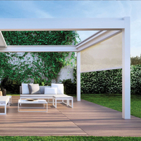 Serre autoportante à structure robuste en aluminium et fer forgé avec verre, pour jardin d'hiver