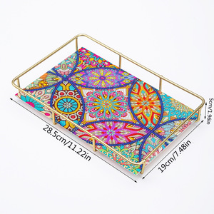 Mandala 5D fai da te pittura diamante fiore decorativo vassoio organizzatore <span class=keywords><strong>per</strong></span> bagno <span class=keywords><strong>cucina</strong></span> - Product Image 4
