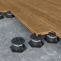 Socle extérieur moderne en carreaux de céramique avec installation facile Pavé de sol surélevé réglable en plastique pour le toit ou l'extérieur