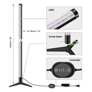 Fácil instalación 3 modos de luz Temporizador automático Luz de cultivo de plantas LED para plantas de interior Luz de cultivo de plantas de pie vertical - Product Image 6