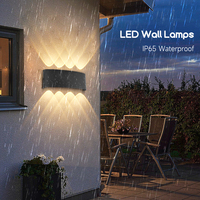 Applique murale LED décorative antique en aluminium étanche pour intérieur/extérieur, à brancher, type applique murale ou lampe murale LED