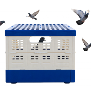Cage de transport pliable portable pour oiseaux, logement sécurisé pour pigeons pour événements de course et élevage mobile - Product Image 1