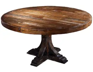 Vietnam antique Recycle Wood round dining table Sk467