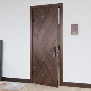 Puerta de habitación de hotel ignífuga de fábrica superior de China En/Bs/como puerta cortafuego de madera certificada Frl30 Frl60 con puertas cortafuegos de habitación de hotel - Product Image 3