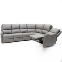 Sofá Moderno para Sala de Estar Geeksofa, Sofá Seccional Esquinero Reclinable de 5 Plazas, Sofás Funcionales Eléctricos con Tipo C para el Hogar