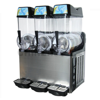 36L Triple Réservoirs Slush Machine Commerciale Dispositif Manuel Granita/Détrempé/Congelés Distributeur De Boissons