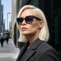 Nouvelles Lunettes de Soleil Noires Rectangulaires de Luxe Premium 2026 pour Hommes – Qualité OEM, Tendance Moderne, Classique et Vintage – Vente en Gros