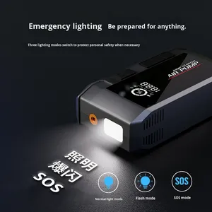 Arrancador de Emergencia para Coche 4 en 1 con Batería de 6000 mAh, Caja de Arranque y Bomba de Neumáticos SDY-Q17 - Product Image 2
