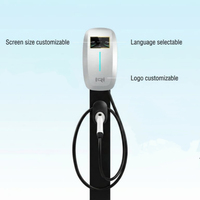 Cargador de Vehículos Eléctricos de Nivel 2 Tipo 2 de 32A y 7KW, Nuevo, para Montaje en Pared, IP65, Control Inteligente por Aplicación, RFID, NFC, Certificado por FCC/CE, Cable de 5 Metros, Venta al por Mayor de Fábrica