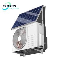 Climatiseur solaire hybride AC/DC, climatiseur solaire alimenté par l'énergie solaire pour la maison 110V