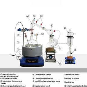 Évaporateur Moléculaire Sous Vide 1L-20L – Équipement Essentiel de Laboratoire pour la Distillation et la Purification d'Huiles Essentielles – Réacteur de Distillation - Product Image 5