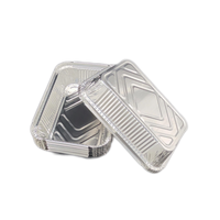 Petit plateau de restauration jetable de conteneur de papier d'aluminium durable rectangulaire pour la cuisson fournisseur spécial d'approvisionnement au détail en gros