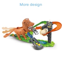 Nouvelle Tendance : Circuit de Course Électrique Méga Orbital DIY à Assembler pour Voitures Jouets, avec Dinosaures et Voitures en Alliage