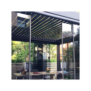 Pérgola Solar de Aluminio para Exteriores con <span class=keywords><strong>Persianas</strong></span> Motorizadas, Gazebo, Toldo, Pérgola con Persiana Enrollable Eléctrica - Product Image 3