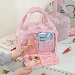 High-Aesthetically Multi-Functional <b>Large</b> Capacity Portable Travel Organizer <b>Bag</b> High-End <b>Makeup</b> <b>Bag</b> Made of Durable Nylon - Product Image 4