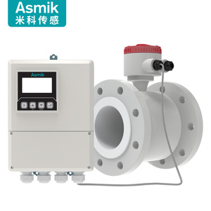 เครื่องวัดการไหลแบบแม่เหล็กไฟฟ้า Asmik DN100 แบบพลาสติกทนการกัดกร่อนชนิดแยกส่วน สำหรับน้ำ น้ำเสีย โคลน กรด และด่าง - Product Image 1