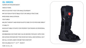 OL-WK015 ऑर्थोटिक फ्रैक्चर एयर कैम वॉकिंग बूट ऑर्थोपेडिक कैम वॉकर - Product Image 5