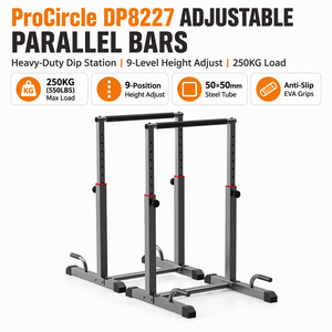 <span class=keywords><strong>Barre</strong></span> de dips DP8227 réglable en hauteur, capacité de charge 250 kg, barres parallèles, équipement de calisthénie pour salle de sport à domicile - Product Image 1