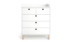 <span class=keywords><strong>Table</strong></span> à <span class=keywords><strong>langer</strong></span> moderne en MDF blanc <span class=keywords><strong>avec</strong></span> plateau <span class=keywords><strong>amovible</strong></span>, 5 tiroirs, 3 niveaux, <span class=keywords><strong>commode</strong></span> écologique, rangement pour salon et chambre à coucher - Product Image 4