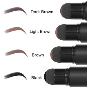 Kit de tampons à sourcils en une étape Maquillage personnalisable Rehausseur de sourcils Gel minéral 4 couleurs Imperméable à l'eau Longue durée Sourcils densément noirs - Product Image 4
