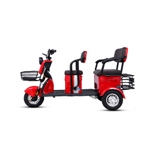 Tricycle électrique pour adultes, 2 places, carrosserie ouverte, couleur rouge, usage passagers, type de conduite électrique - Product Image 3