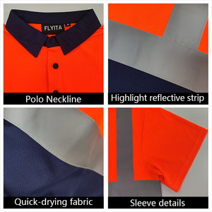 Высокая видимость, Рабочая Униформа для добычи нефти и газа, строительство, дорожная рабочая одежда, рабочая одежда, светоотражающая Защитная Рубашка - Product Image 3